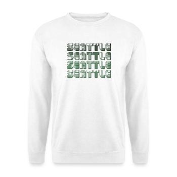 Motif de blocs de Seattle - Sweat-shirt Unisexe - blanc - Devant