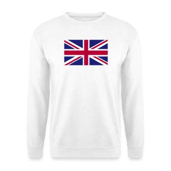 Großbritanien National Flagge - Unisex Pullover - Weiß - Vorne