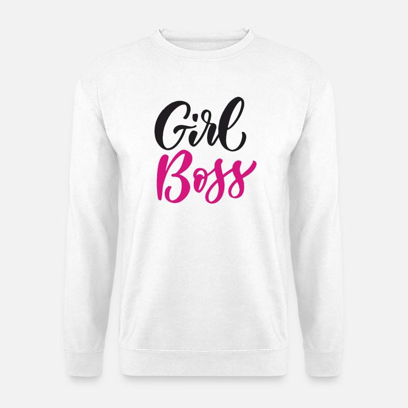 Girl Boss - Unisex Pullover - Weiß
