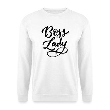 Lady Bos-s - Unisex Sweatshirt - white - Front