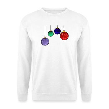 Christmas tree baubles - Christmas decoration - Unisex Sweatshirt - white - Front