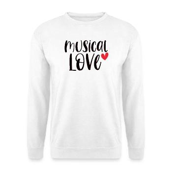 Musical Love Theater Drama Broadway Gift - Unisex Sweatshirt - white - Front