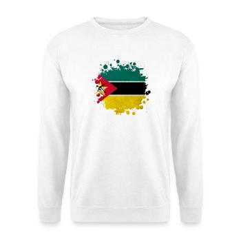 Mozambique blob flag design - Unisex Sweatshirt - white - Front