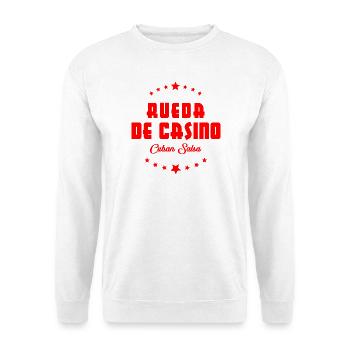 Rueda de Casino - Cuban Salsa - Unisex Pullover - Weiß - Vorne