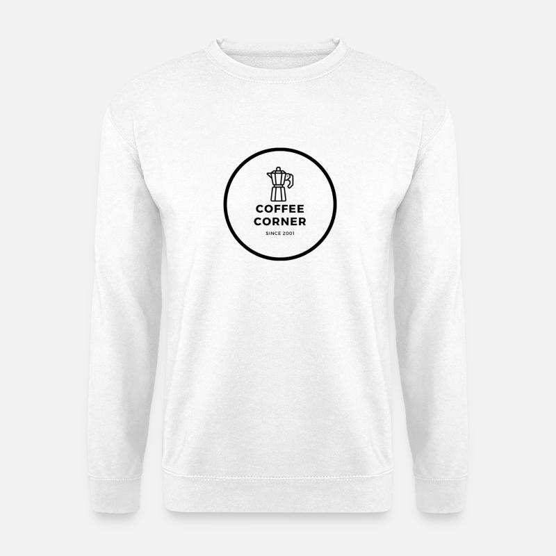 COFFEE CORNER - Unisex Pullover - Weiß