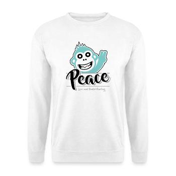 Peace love and understanding - Unisex Sweatshirt - white - Front