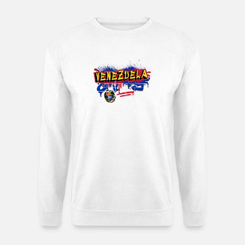 Venezuela graffiti flag design - Unisex Sweatshirt - white