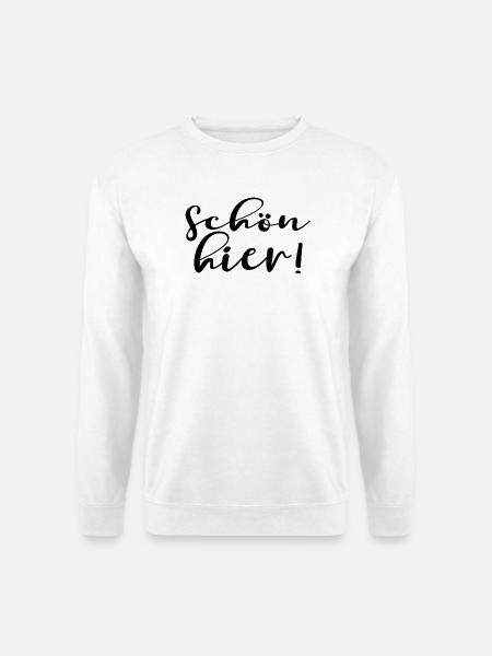 SCHÖN HIER - Unisex Pullover - Weiß