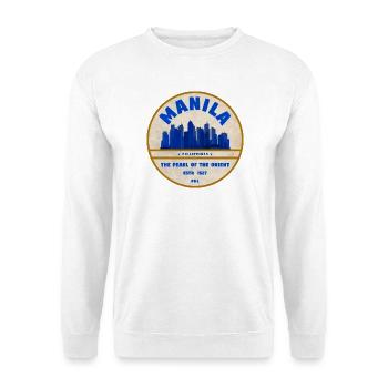 Manila Skyline Pearl of the Orient - Unisex Pullover - Weiß - Vorne