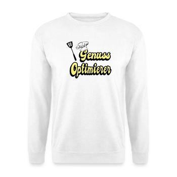 Genuss Optimierer - Unisex Pullover - Weiß - Vorne