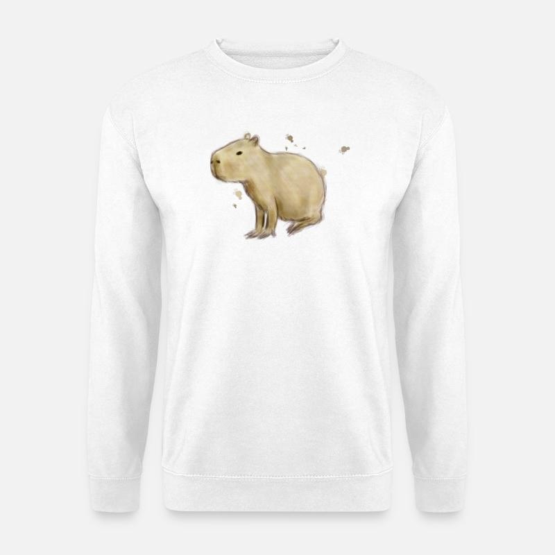 Capybara - Unisex Pullover - Weiß
