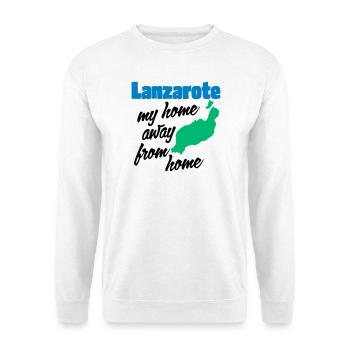 Lanzarote, mein zweites Zuhause - Unisex Pullover - Weiß - Vorne