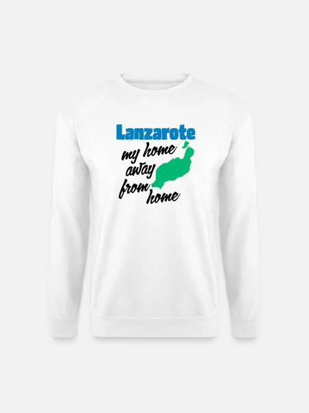 Lanzarote, mein zweites Zuhause - Unisex Pullover - Weiß