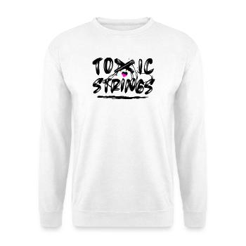 Toxic Strings 2 Farben - Unisex Pullover - Weiß - Vorne