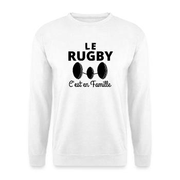rugby, rugby sport, rugby humour - Sweat-shirt Unisexe - blanc - Devant