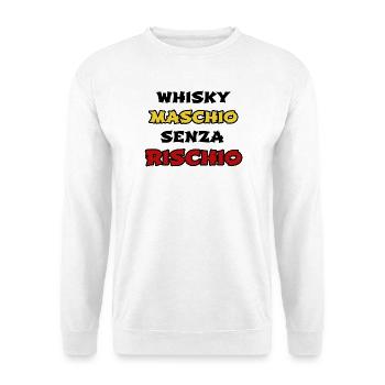 stampa simpatica febbre da cavallo whisky maschio - Felpa unisex - bianco - Fronte