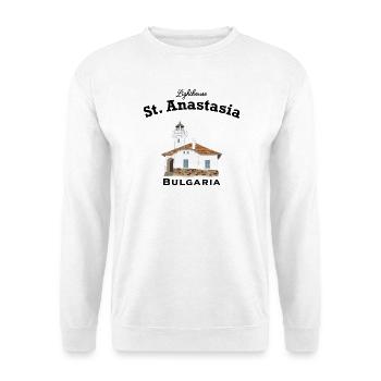 Bulgaria Lighthouse Monastery Island Sveta Anastasia - Unisex Sweatshirt - white - Front