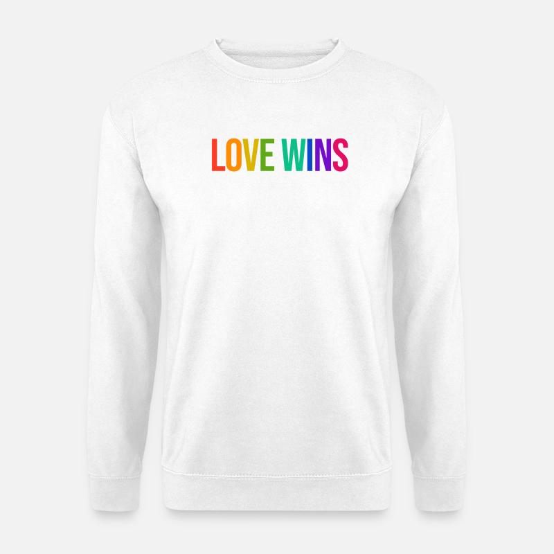 Rainbow Lgbt Equality Statement Pride - Unisex Sweatshirt - white