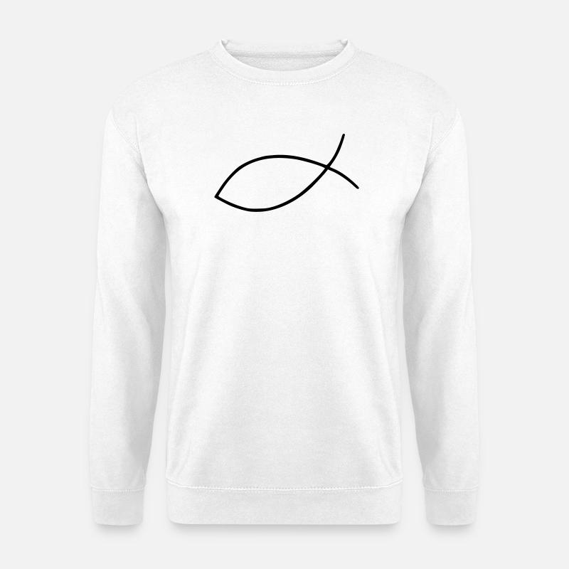Fisch - Unisex Pullover - Weiß