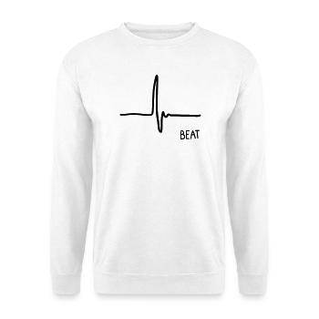 Battement - Sweat-shirt Unisexe - blanc - Devant