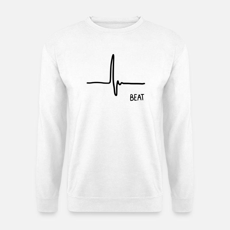 Herzschlag - Unisex Pullover - Weiß