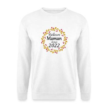 Meilleure Maman depuis 2022 - Sweat-shirt Unisexe - blanc - Devant
