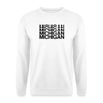 Michigan Line Sequence - Unisex Sweatshirt - white - Front
