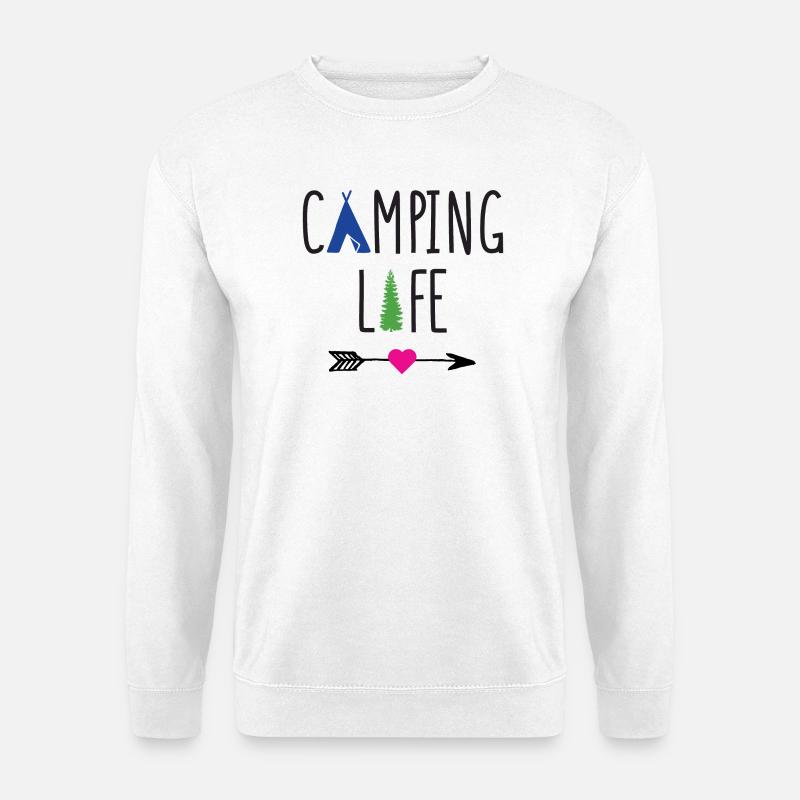 Campingleben - Unisex Pullover - Weiß