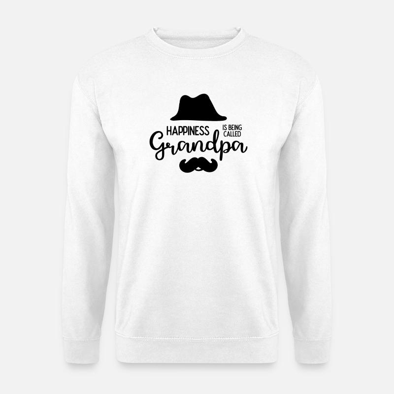 Happines wird Opa genannt - Unisex Pullover - Weiß