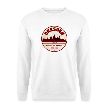Dresden Rundstempel Florenz Nordens - Unisex Pullover - Weiß - Vorne