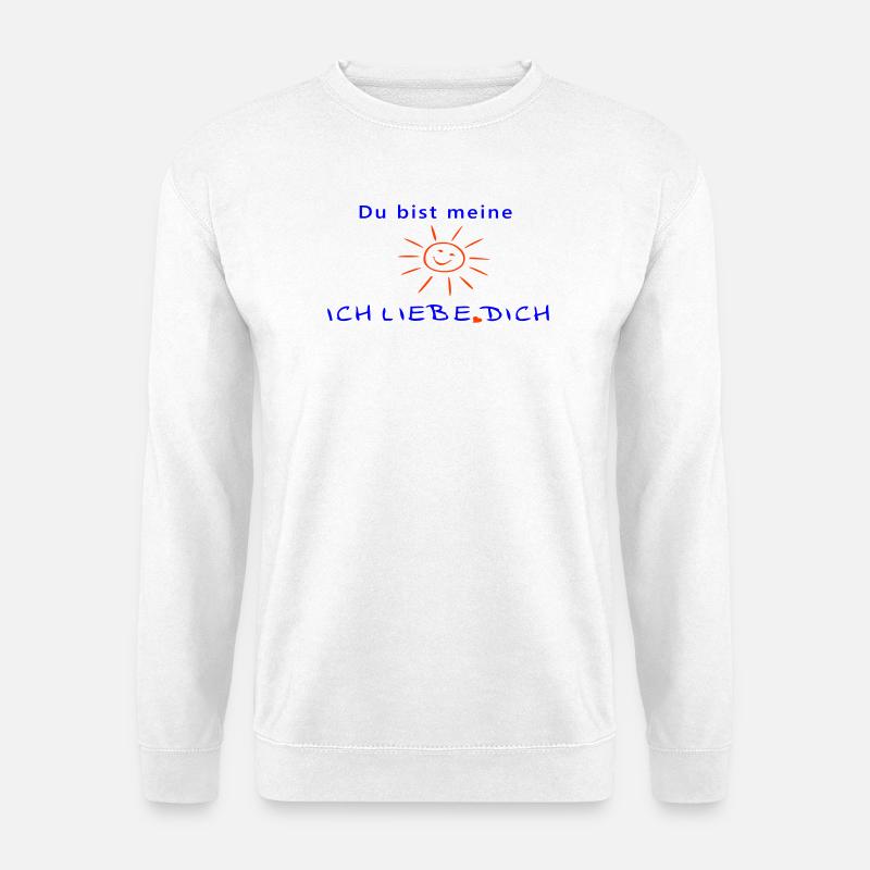 du bist meine Sonne - Unisex Pullover - Weiß