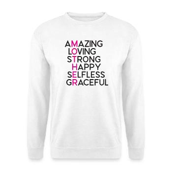 Die beste Mutter aller Zeiten - Unisex Pullover - Weiß - Vorne