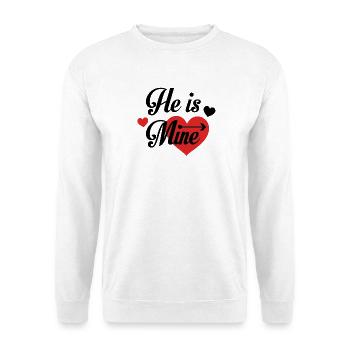 Nouveau design d’expression de l’amour - Sweat-shirt Unisexe - blanc - Devant