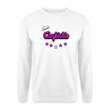 Chefköchin Design - Unisex Pullover - Weiß - Vorne