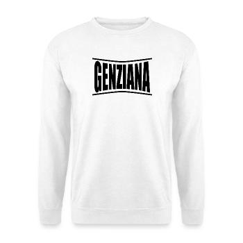t-shirt Genziana t-shirt gift idea - Unisex Sweatshirt - white - Front