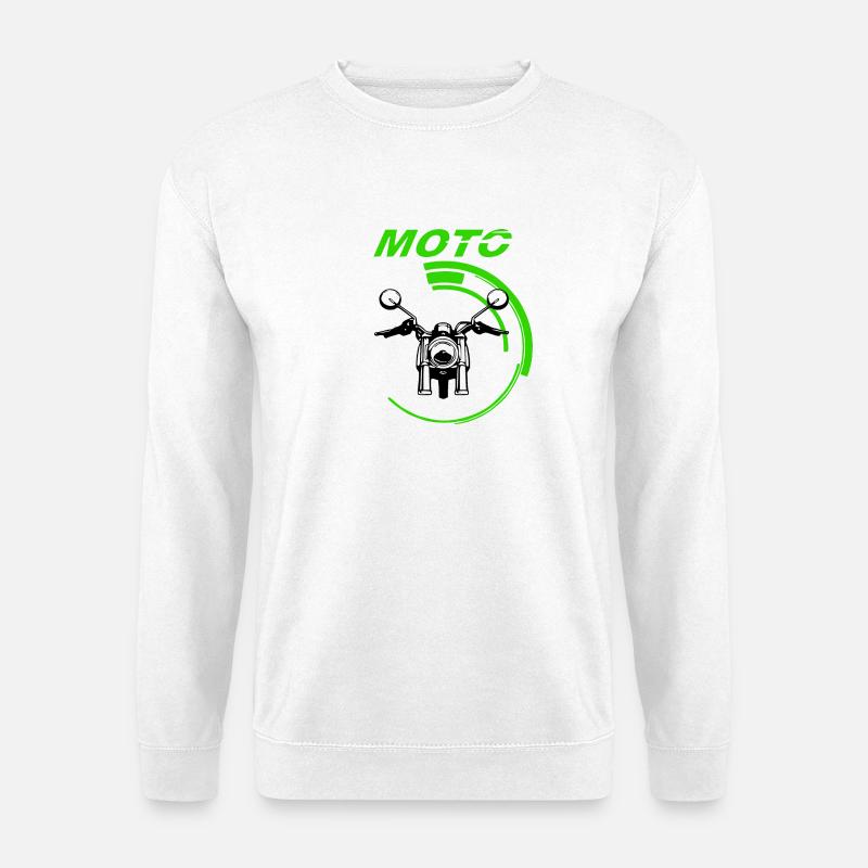 Motorrad - Unisex Pullover - Weiß