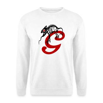 Gecko, lizard, initial - Unisex Sweatshirt - white - Front