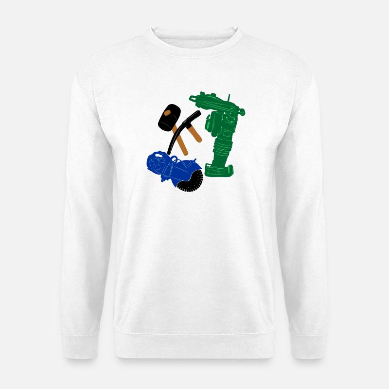 Fertigerwerkzeug für Fertiger - Unisex Pullover - Weiß