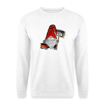 Gamer Wichtel Christmas Gnom - Unisex Pullover - Weiß - Vorne
