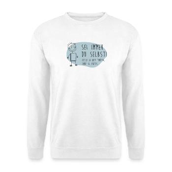 Humorvolle Psychologie Illustration - Unisex Pullover - Weiß - Vorne