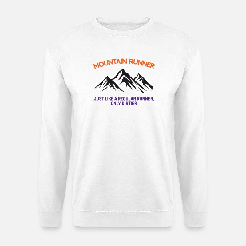 Bergläufer - Unisex Pullover - Weiß