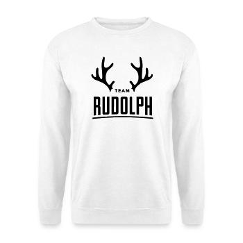 Team Rudolph Weihnachten Weihnachten Santa Rentiere - Unisex Pullover - Weiß - Vorne