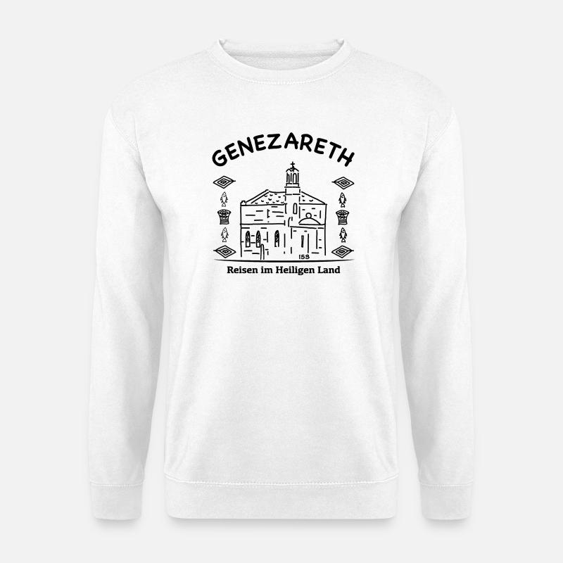 See Genezareth, Tabhga, Primatskirche, Israel - Unisex Pullover - Weiß
