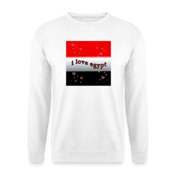Ich liebe Ägypten - Unisex Pullover - Weiß - Vorne - Alina (178cm) & Michal (187cm)