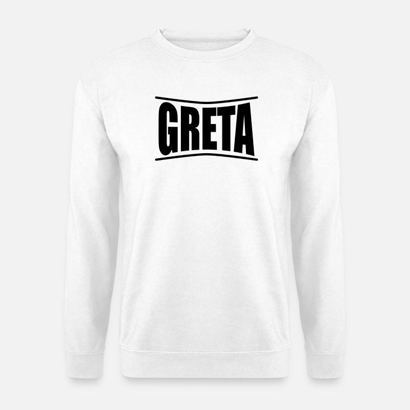 T-Shirt Greta T-Shirt Geschenkidee - Unisex Pullover - Weiß