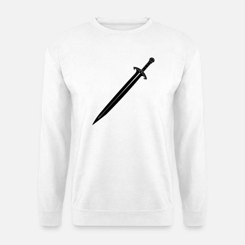 Épée de chevalier - Sweat-shirt Unisexe - blanc