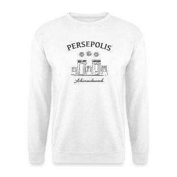 Iran, Persépolis, site de fouilles - Sweat-shirt Unisexe - blanc - Devant