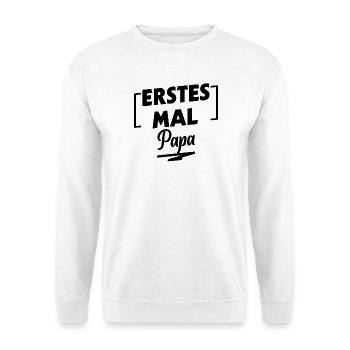 Papa Parents Grossesse Complète Enceinte - Sweat-shirt Unisexe - blanc - Devant