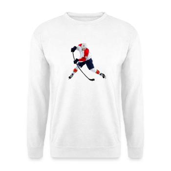 Eishockey - Unisex Pullover - Weiß - Vorne