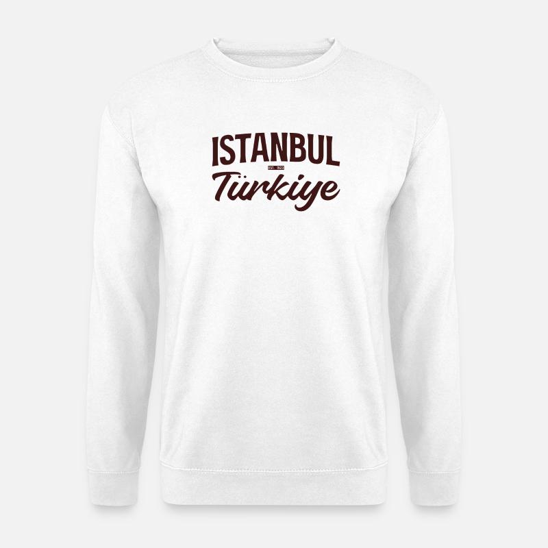 Istanbul Türkiye Vintage Script - Unisex Pullover - Weiß